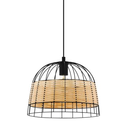 Eglo 55709 - Lustr na lanku ANWICK 1xE27/40W/230V ratan