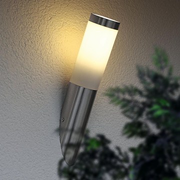 Eglo 55765 - LED Venkovní nástěnné svítidlo 1xE27/10W/230V IP44  matný chrom