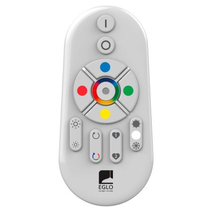 Eglo 55784 - LED RGBW Venkovní svítidlo MONTEROLO-C 1xE27/9W/230V IP65 pr. 39 cm + dálkové ovládání