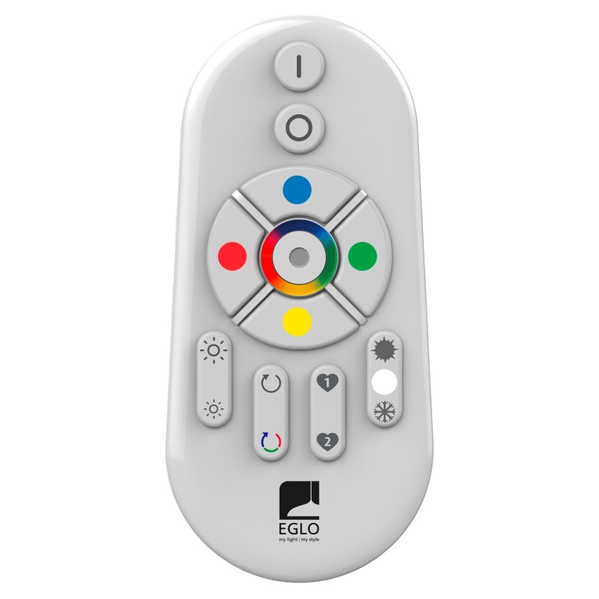 Eglo 55784 - LED RGBW Venkovní svítidlo MONTEROLO-C 1xE27/9W/230V IP65 pr. 39 cm + dálkové ovládání