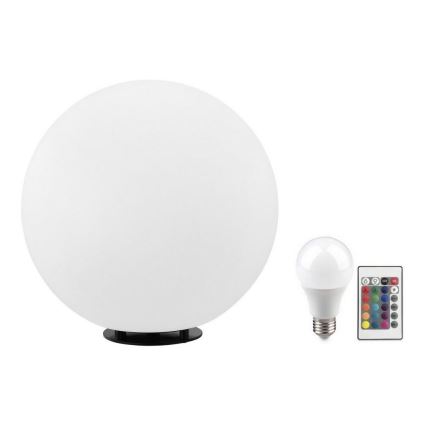 Eglo 55787 - LED RGBW Venkovní lampa MONTEROLO-C 1xE27/9W/230V 2700-6500K IP65 pr. 39 cm + dálkové ovládání