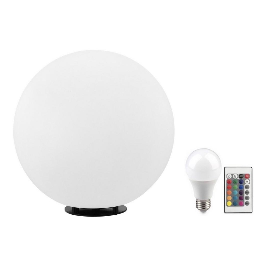 Eglo 55787 - LED RGBW Venkovní lampa MONTEROLO-C 1xE27/9W/230V 2700-6500K IP65 pr. 39 cm + dálkové ovládání