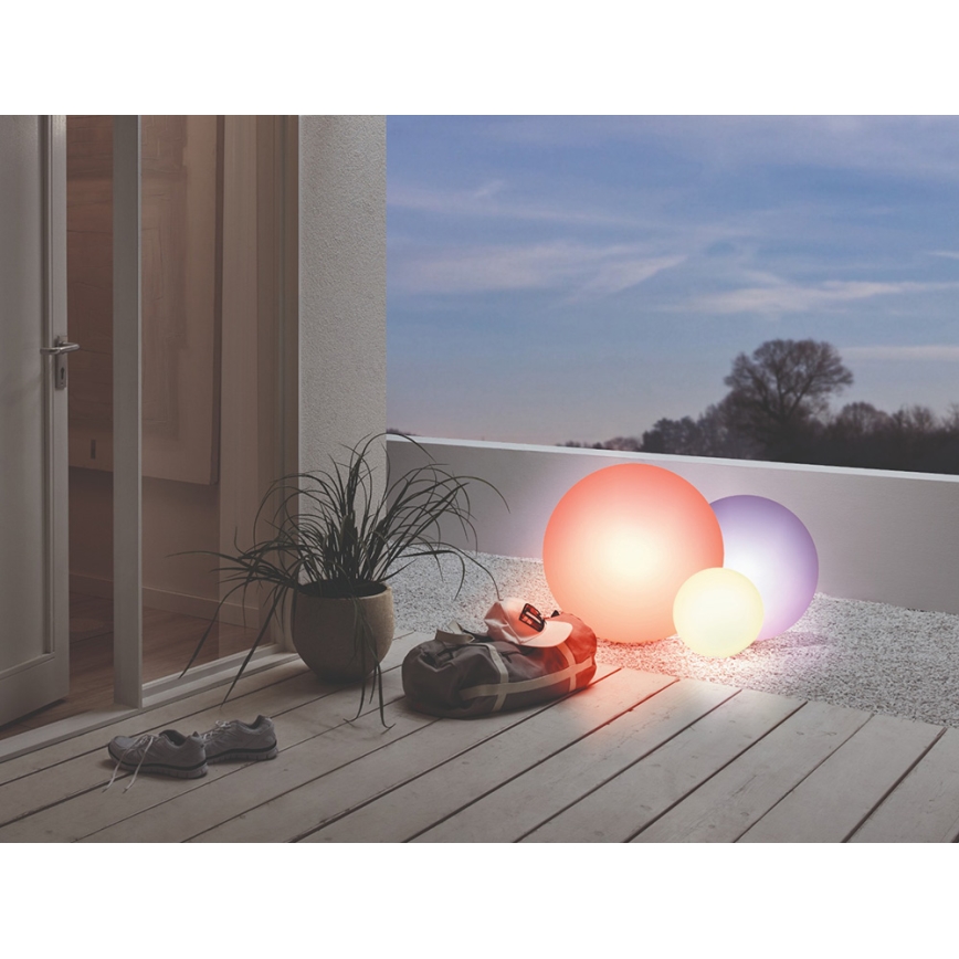 Eglo 55788 - LED RGBW Venkovní lampa MONTEROLO-C 1xE27/9W/230V 2700-6500K IP65 pr. 50 cm + dálkové ovládání