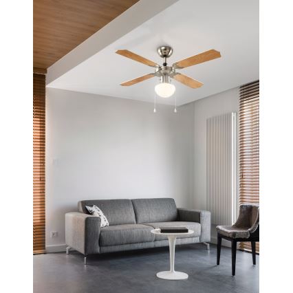 Eglo 56035 - LED Stropní ventilátor 1xE27/4,9W/230V 3000K pr. 106,6 cm