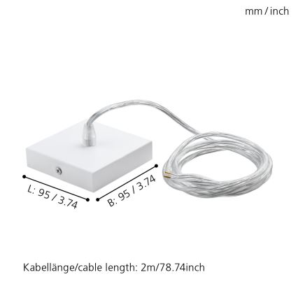 Eglo - Napájecí kabel 2 m