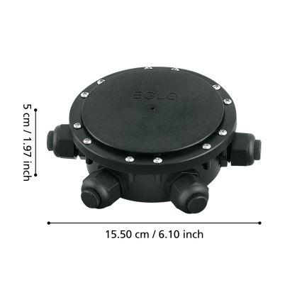Eglo 61728 - Voděodolná propojovací krabička 6 výstupů CONNECTOR BOX 230V IP68