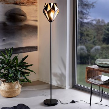 Eglo 62838 - Stojací lampa CARLTON PRO 1xE27/60W/230V černá