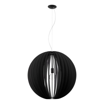 Eglo 63254 - Lustr na lanku COSSANO PRO 1xE27/60W/230V pr. 70 cm černá