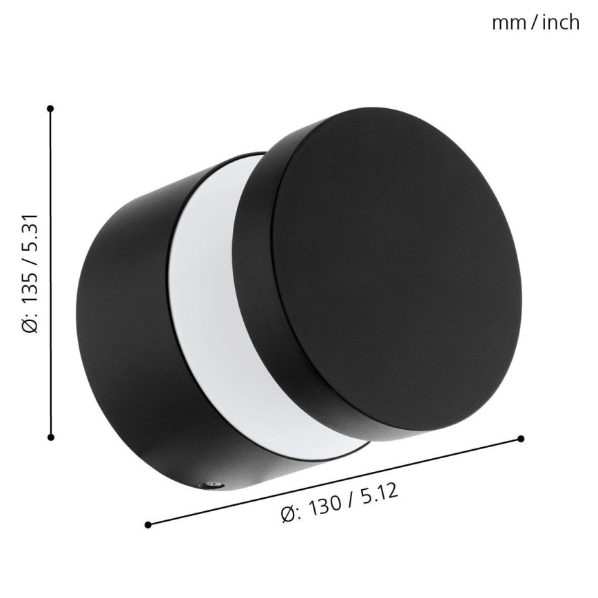 Eglo 65038 - LED Venkovní nástěnné svítidlo MELZO PRO LED/11W/230V 3000K IP44 černá