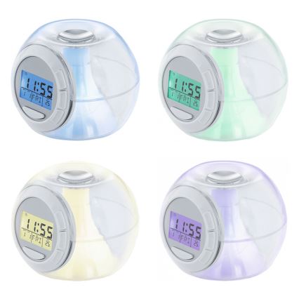 Eglo 75209 - LED svítící budík ALARM CLOCK 3xAAA