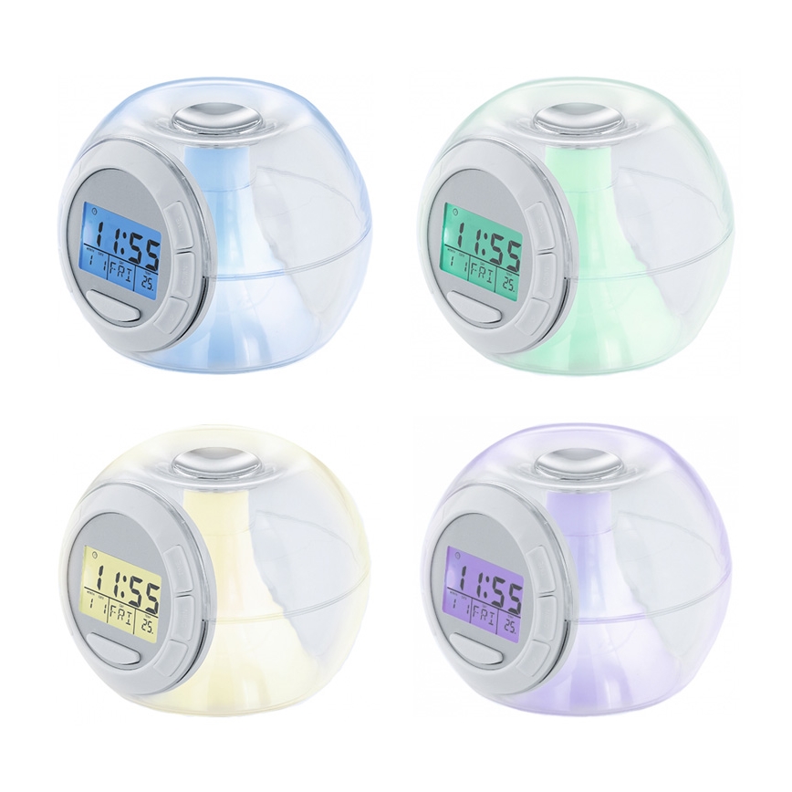 Eglo 75209 - LED svítící budík ALARM CLOCK 3xAAA