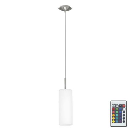 Eglo 75251 - LED RGB Stmívatelný lustr na lanku ELLUNO-C E27/7,5W/230V + dálkové ovládání