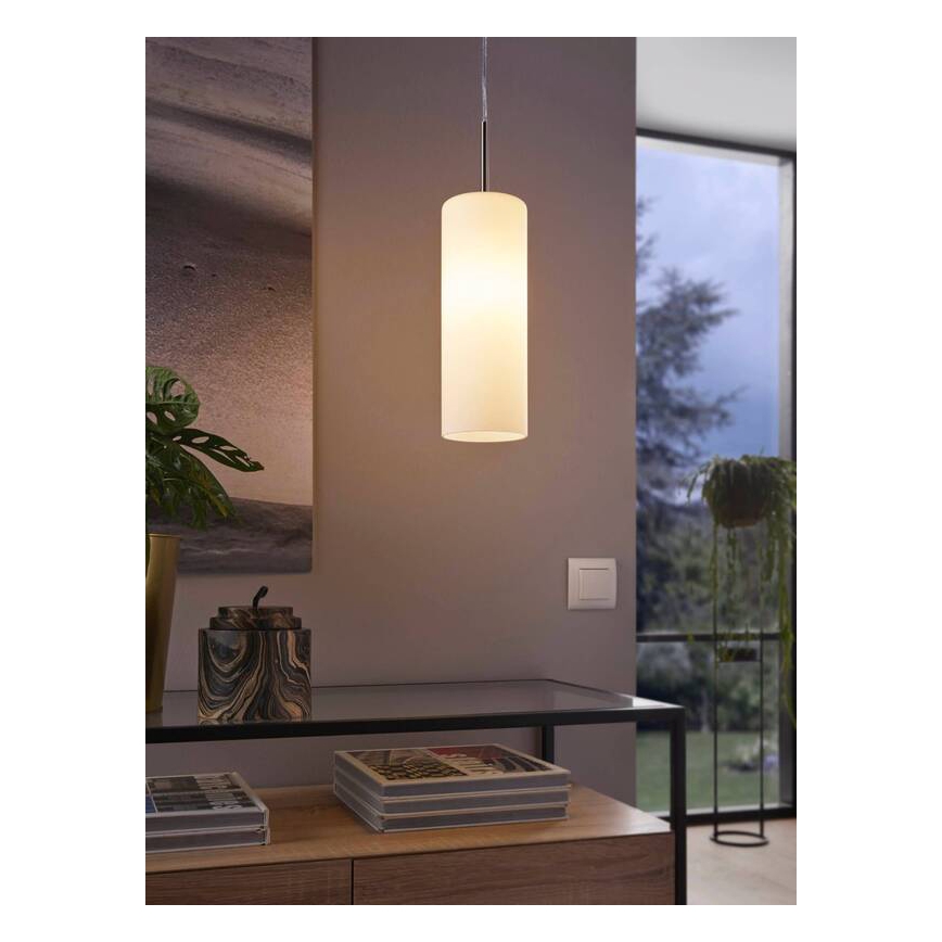 Eglo 75251 - LED RGB Stmívatelný lustr na lanku ELLUNO-C E27/7,5W/230V + dálkové ovládání