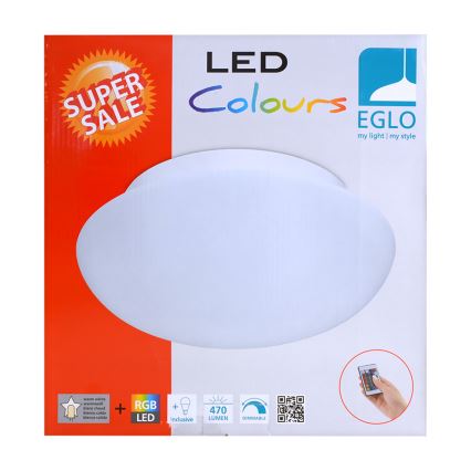 Eglo 75351 - LED RGB Stmívatelné stropní svítidlo ELLA-C 1xE27/7,5W/230V + dálkové ovládání