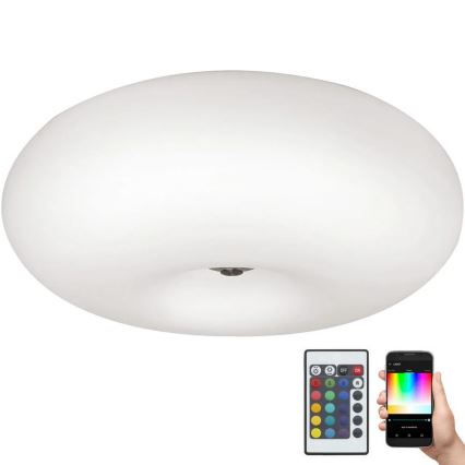 Eglo 75353 - LED RGBW Stmívatelné stropní svítidlo OPTICA-C 2xE27/7,5W/230V pr. 35 cm + dálkové ovládání