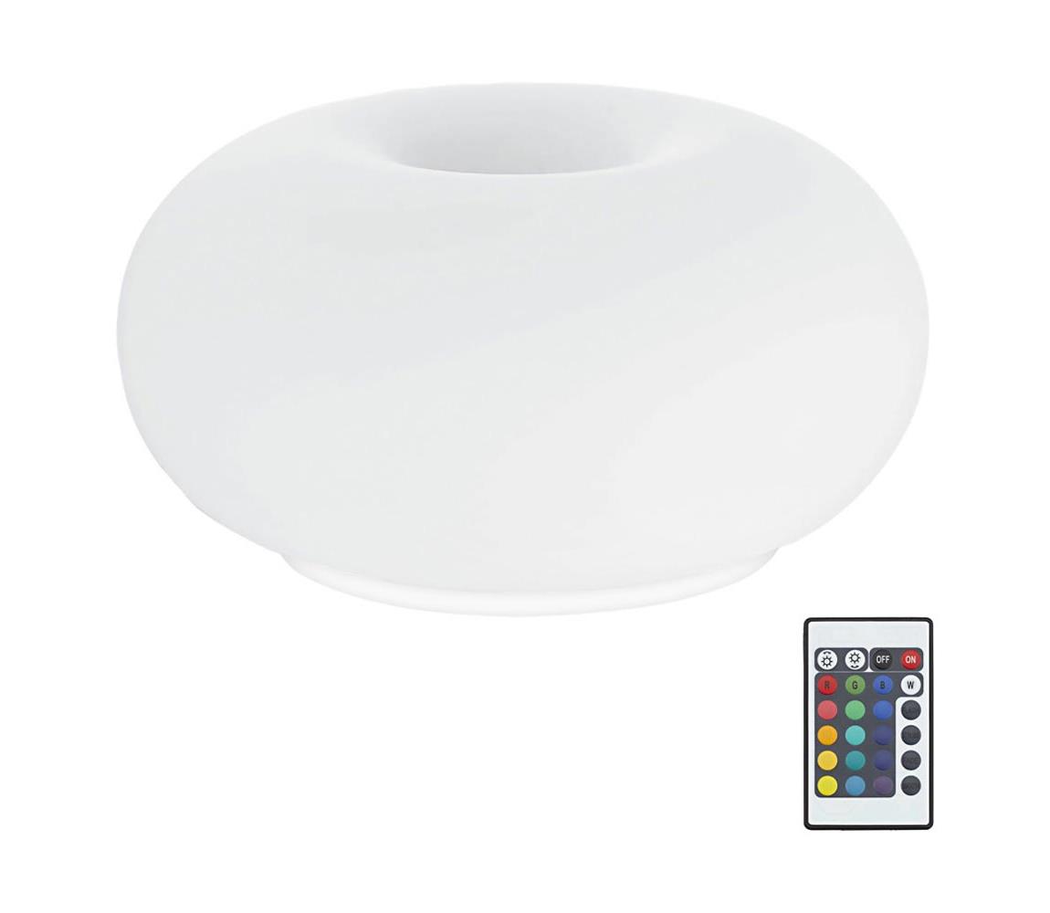 Eglo 75355 - LED RGB Stmívatelná stolní lampa OPTICA-C 2xE27/7,5W/230V 75355 Bílá