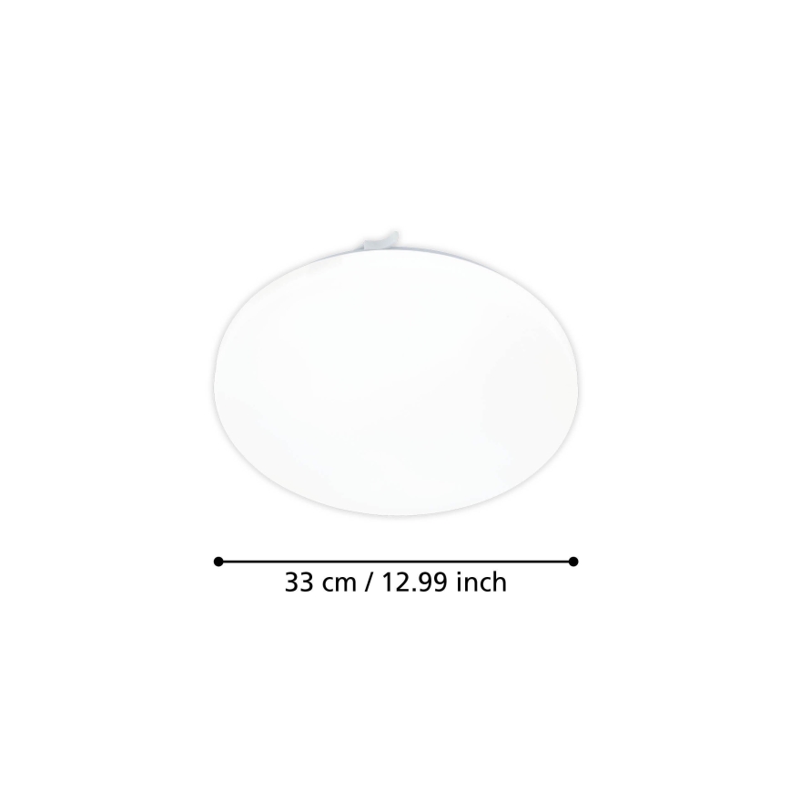 Eglo - LED Stropní svítidlo se senzorem pohybu LED/15,5W/230V 3000K pr. 33 cm bílá