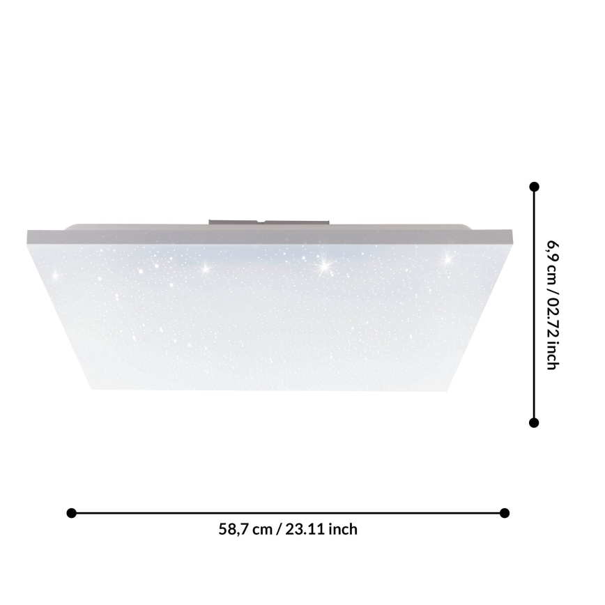 Eglo 75618 - LED Přisazený panel CALEMAR-S LED/32W/230V 4000K 60x60 cm