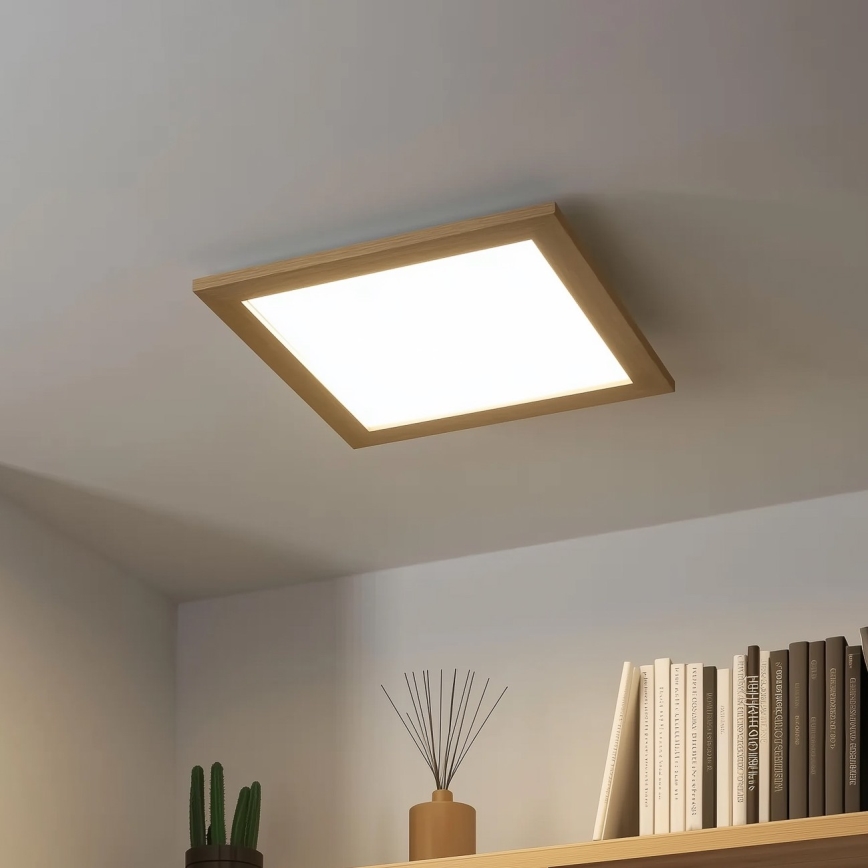Eglo 75643 - LED Stropní svítidlo CALEMAR LED/19W/230V 4000K 43,7x 43,7 cm dub