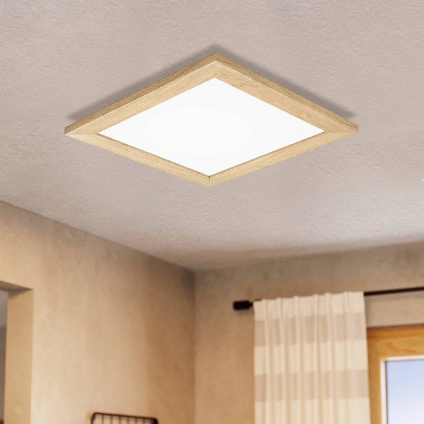 Eglo 75643 - LED Stropní svítidlo CALEMAR LED/19W/230V 4000K 43,7x 43,7 cm hnědá