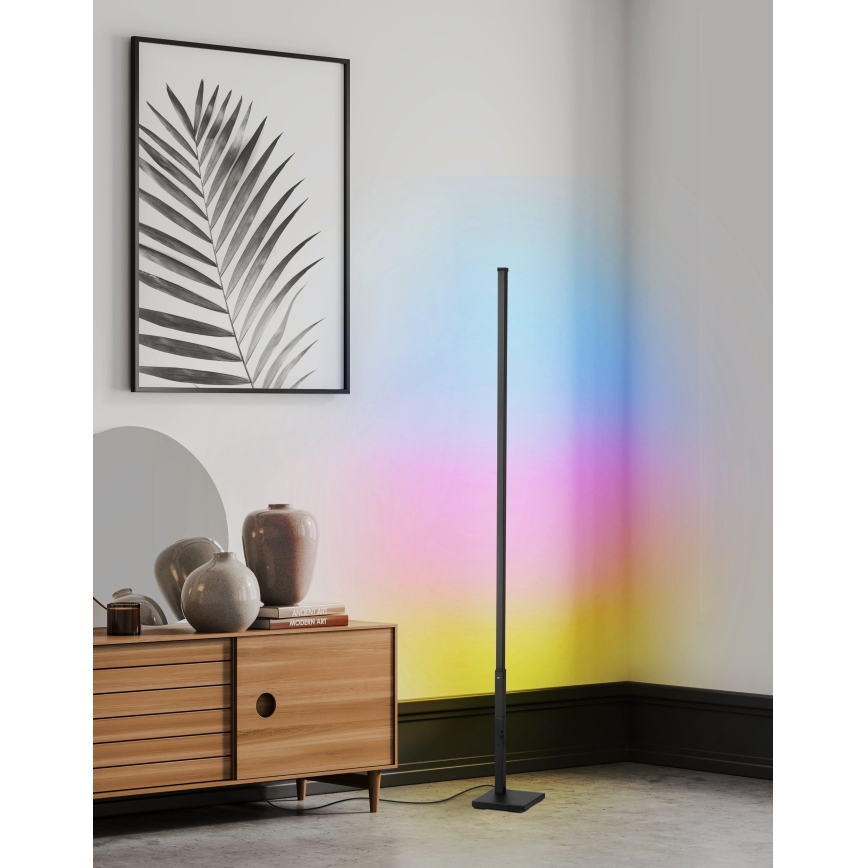 Eglo - LED RGB Stmívatelná stojací lampa LED/13,5W/230V 2700-6500K + dálkové ovládání