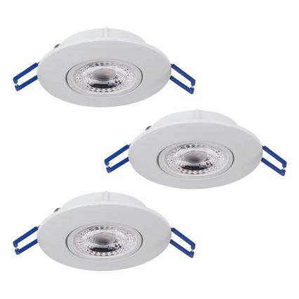 Eglo 75763 - SADA 3x LED Podhledové svítidlo ZUJAR LED/3,4W/230V bílá