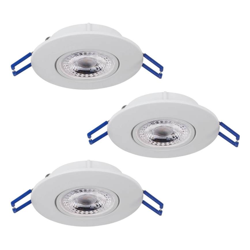 Eglo 75763 - SADA 3x LED Podhledové svítidlo ZUJAR LED/3,4W/230V bílá