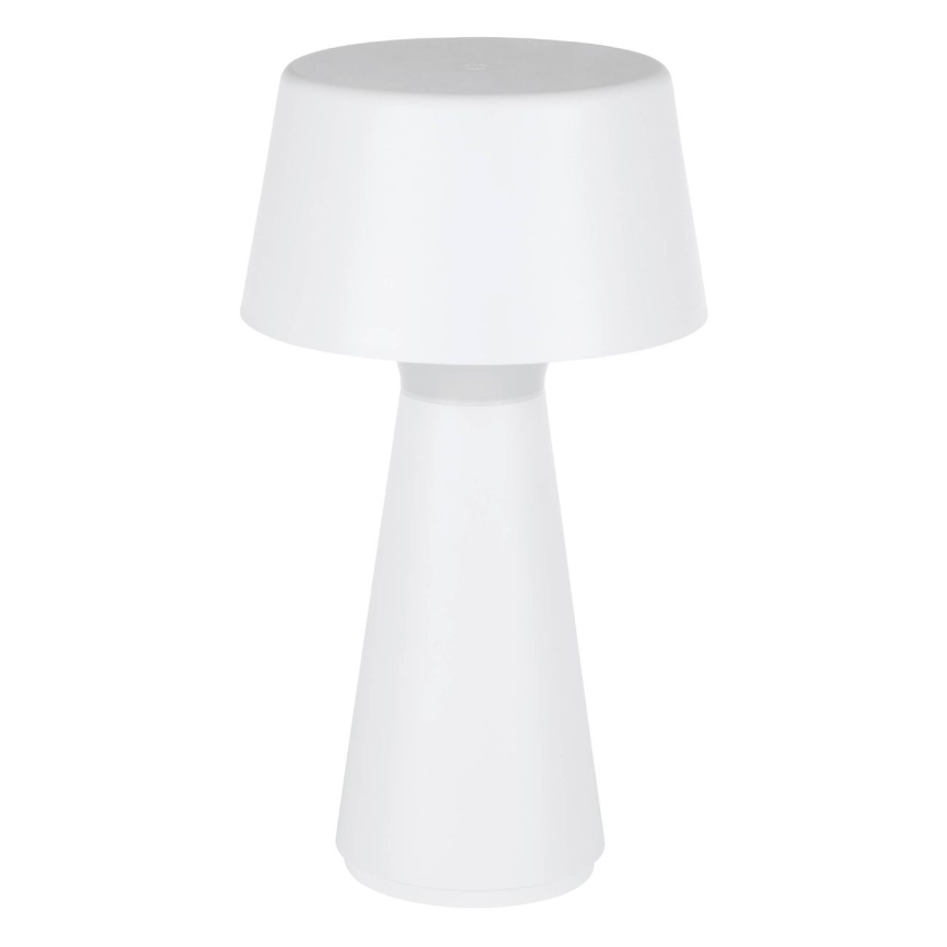 Eglo - LED Stmívatelná venkovní nabíjecí stolní lampa LED/3W/5V 2200/3000/4000K 2000 mAh IP44 bílá