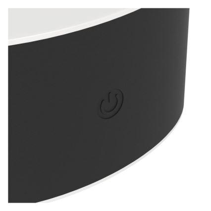 Eglo - LED Stmívatelné nabíjecí dotykové venkovní nástěnné svítidlo LED/5W/5V 2000 mAh 3000/4000/6500K IP44 černá