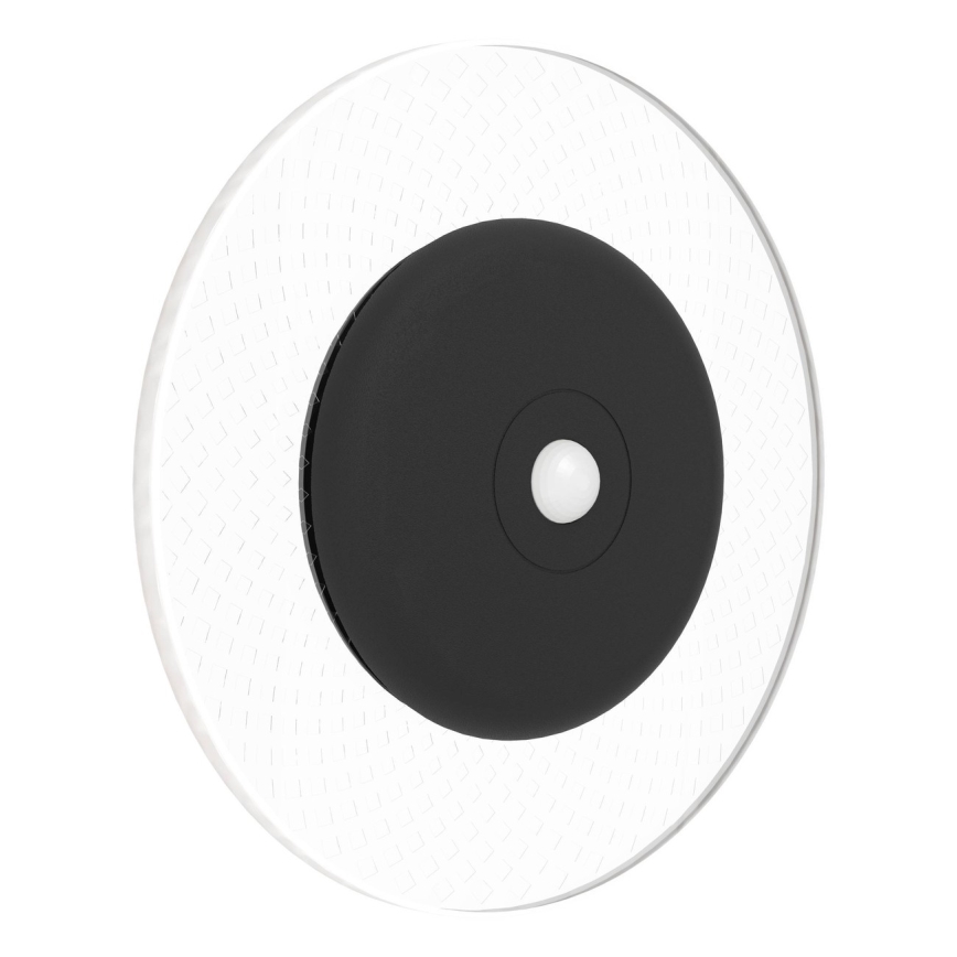 Eglo - LED RGBW Stmívatelné nabíjecí nástěnné svítidlo se senzorem pohybu a soumraku LED/5V 2000 mAh černá + dálkové ovládání