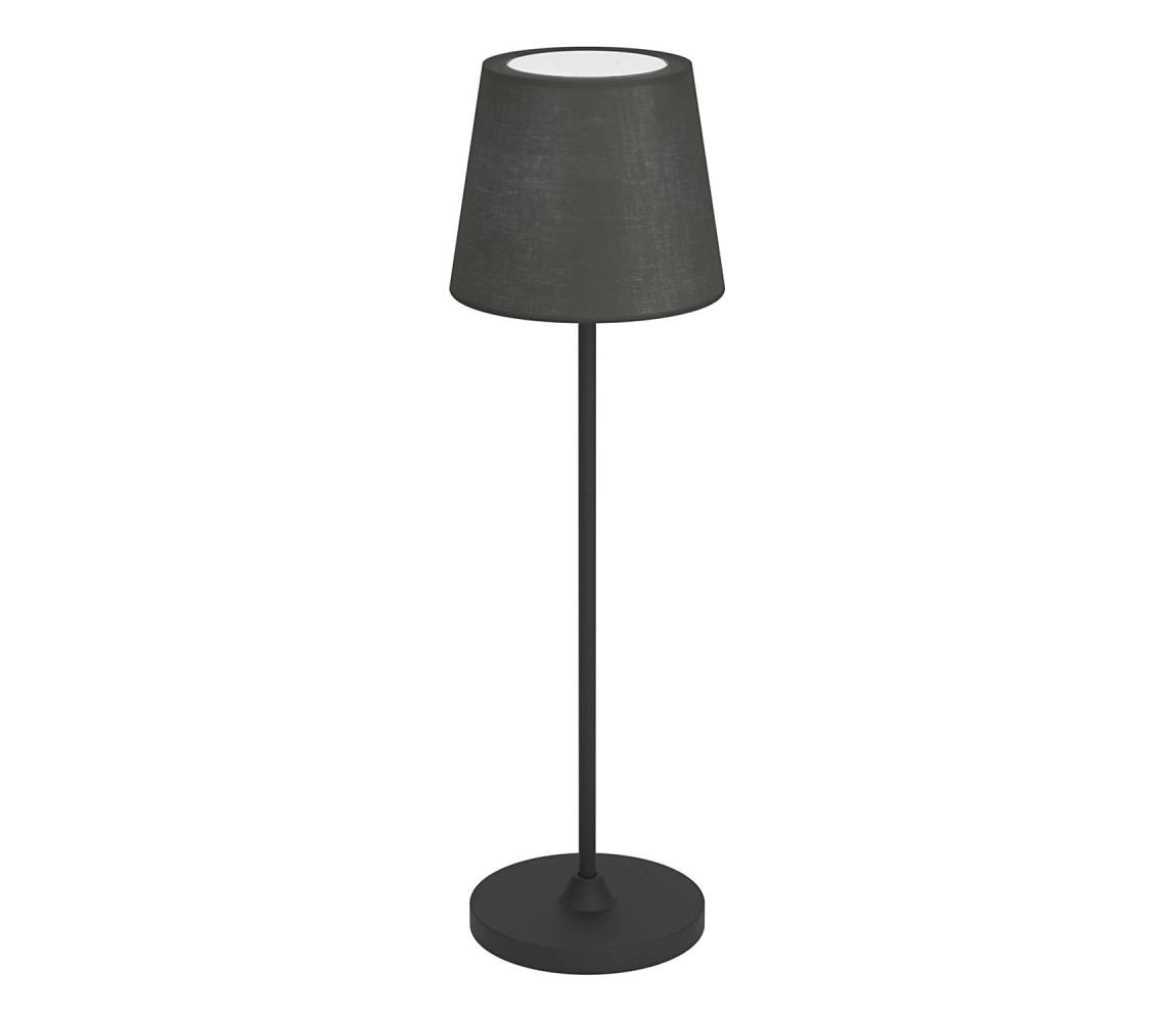 Eglo 75938 - LED Stm. nab. stolní lampa LEONERO LED/3,8W/5V 2000 mAh černá 75938