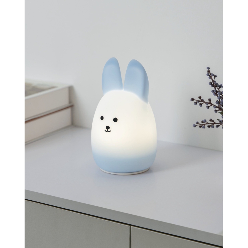 Eglo - LED RGBW Nabíjecí dotykové dětské noční světlo LED/5W/5V 1200 mAh zajíc