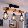 Eglo 780168 - Přisazený lustr TABODI 3xE27/40W/230V hnědá/černá