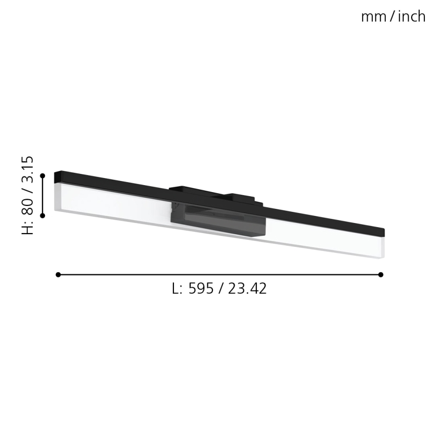 Eglo 780432 - LED Koupelnové osvětlení zrcadla YANGUAS LED/11W/230V 3000K 59,5 cm IP44
