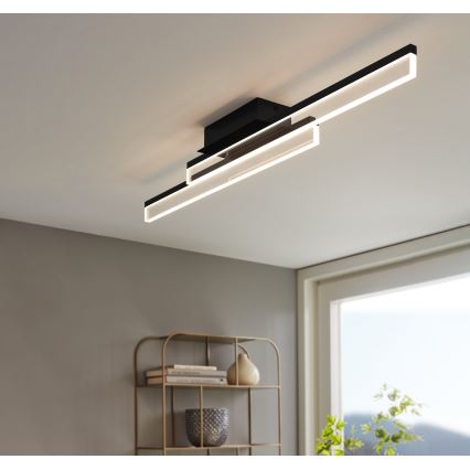 Eglo 780433 - LED Koupelnové stropní svítidlo YANGUAS 2xLED/11W/230V 3000K IP44 černá