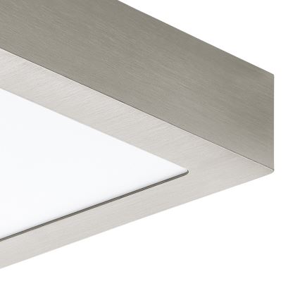 Eglo 78215 - LED Stropní svítidlo FUEVA LED/10,9W/230V 17x17 cm matný chrom