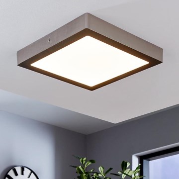 Eglo 78218 - LED Stropní svítidlo FUEVA LED/22W/230V 30x30 cm matný chrom