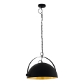 Eglo 78441 - Lustr na řetězu COVALEDA 1xE27/60W/230V černá