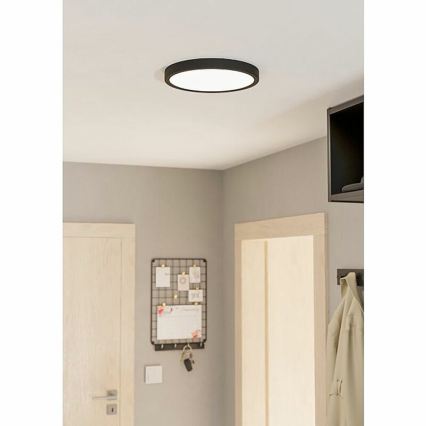 Eglo 78677 - LED Stropní svítidlo FUEVA LED/20,5W/230V pr. 28,5 cm černá