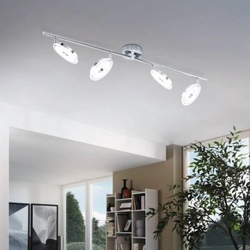 Eglo 78684 - LED Bodové svítidlo DORNES 4xLED/4,5W/230V lesklý chrom