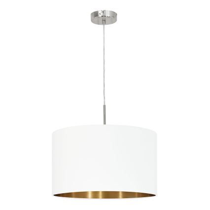Eglo 78695 - Lustr na lanku PASTERI 1xE27/60W/230V bílá