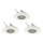 Eglo 78704 - SADA 3x LED Podhledové svítidlo PENETO 1xGU10/3,3W/230V bílá