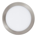 Eglo 78729 - LED Stmívatelné podhledové svítidlo FUEVA LED/16,5W/230V matný chrom pr. 22,5 cm
