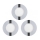 Eglo 78733 - SADA 3x LED Koupelnové podhledové svítidlo FUEVA 1xLED/2,7W/230V IP44 pr. 8,5 cm