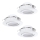 Eglo 78755 - SADA 3x LED Podhledové svítidlo PINEDA LED/6W/230V 3000K bílá