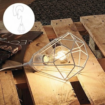 Eglo 79085 - Stolní svítidlo do zásuvky BYRON 1xE27/40W/230V bílá