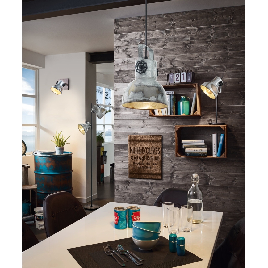 Eglo 79369 - Stojací lampa BARNSTAPLE 2xE27/40W/230V