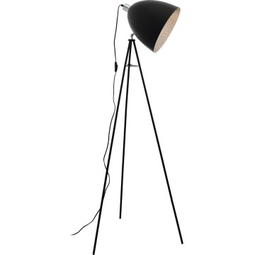 Eglo 79377 - Stojací lampa MAREPERLA 1xE27/60W/230V černá