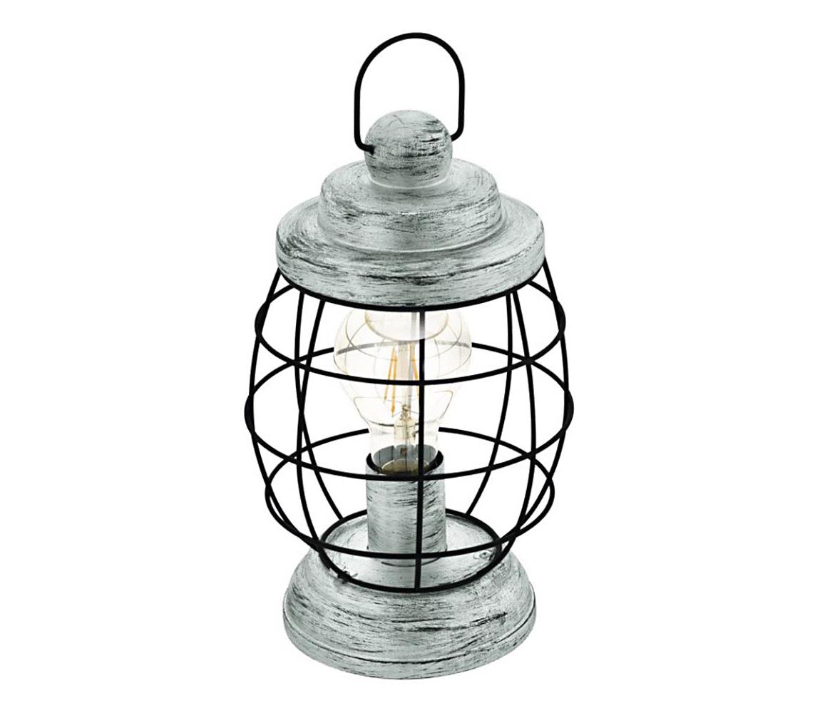 Eglo 79436 - Stolní lampa BAMPTON 1xE27/60W/230V stříbrná 79436 Stříbrná,Patina