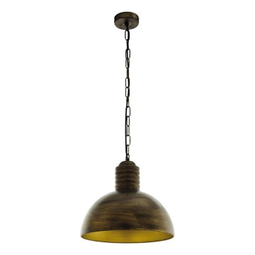 Eglo 79442 - Lustr na řetězu GOLDING 1xE27/60W/230V patina